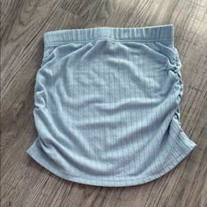 SHEIN Light Blue Ruched Skirt